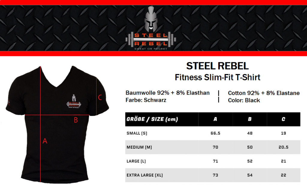 STEEL REBEL Amazon measures